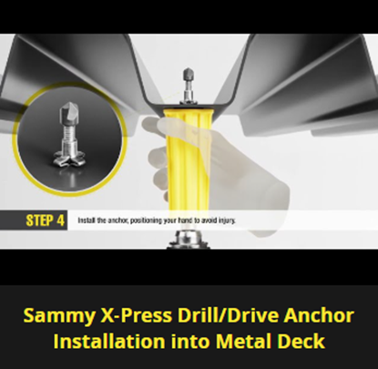 Picture of Sammy X-Press Drill/Drive Anchor for Threaded Rod Pipe Hanging